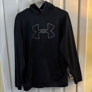 Under Armour Black Hoodie with Gray Logo
